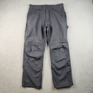 Ridgecut Carpenter Pants Mens 34x30 Blue Double Knee Ripstop Canvas Gorpcore